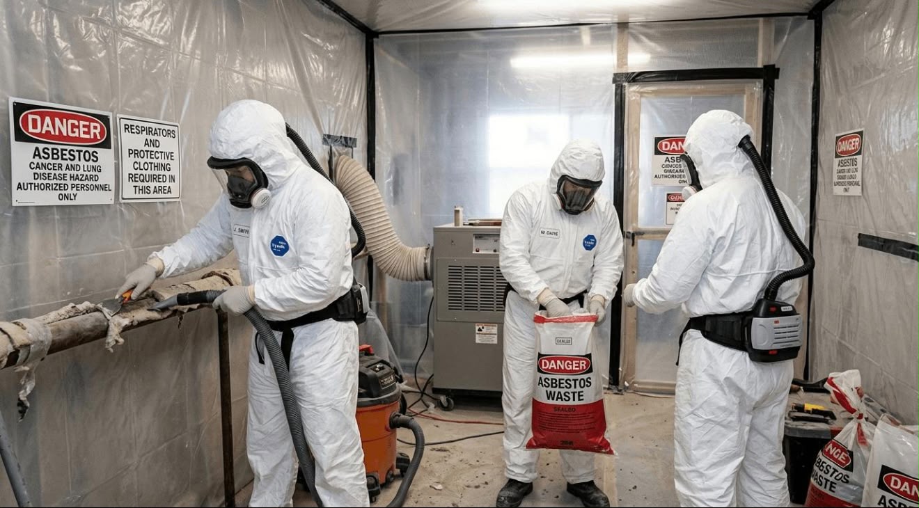 OnCall abatement crew working in Calgary